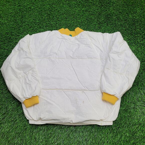 Vintage 90s Nautica Puffer Jacket Large 25x23 Cropped Baggy Quilted Outerwear - Picture 2 of 16